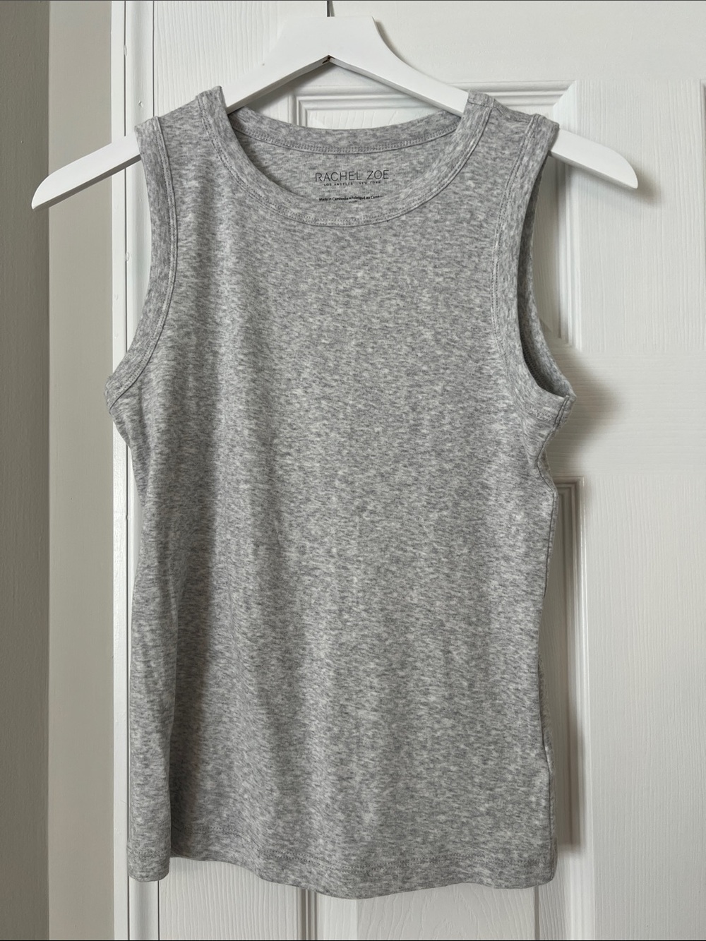 Rachel Zoe Gray Heathered Sleeveless Tank